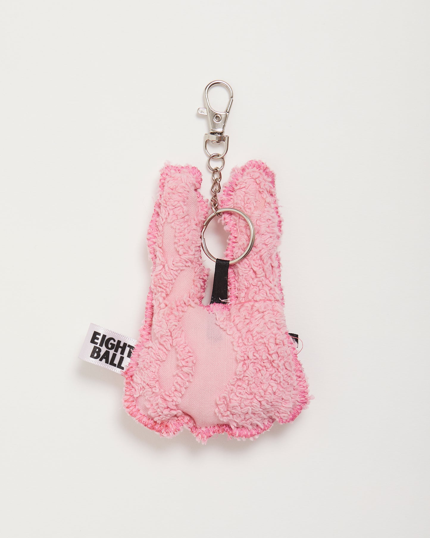 Hot Pink Textured "Bonnie" Bunny Bag Charm