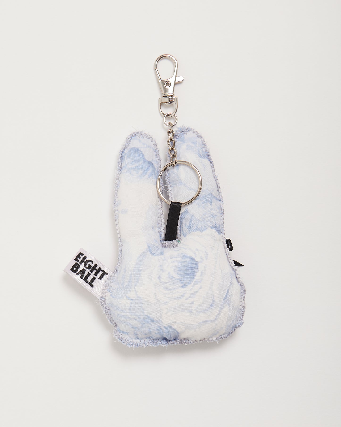Blue Floral "Bonnie" Bunny Bag Charm
