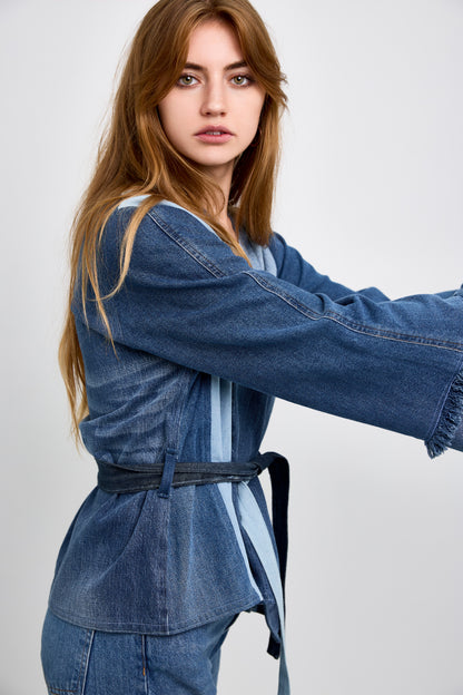 Akoni Denim Wrap Jacket