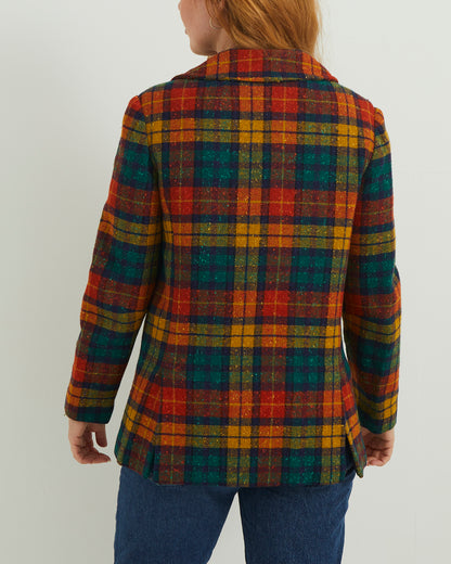 Multi-Colour Plaid Jacket