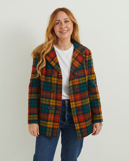 Multi-Colour Plaid Jacket