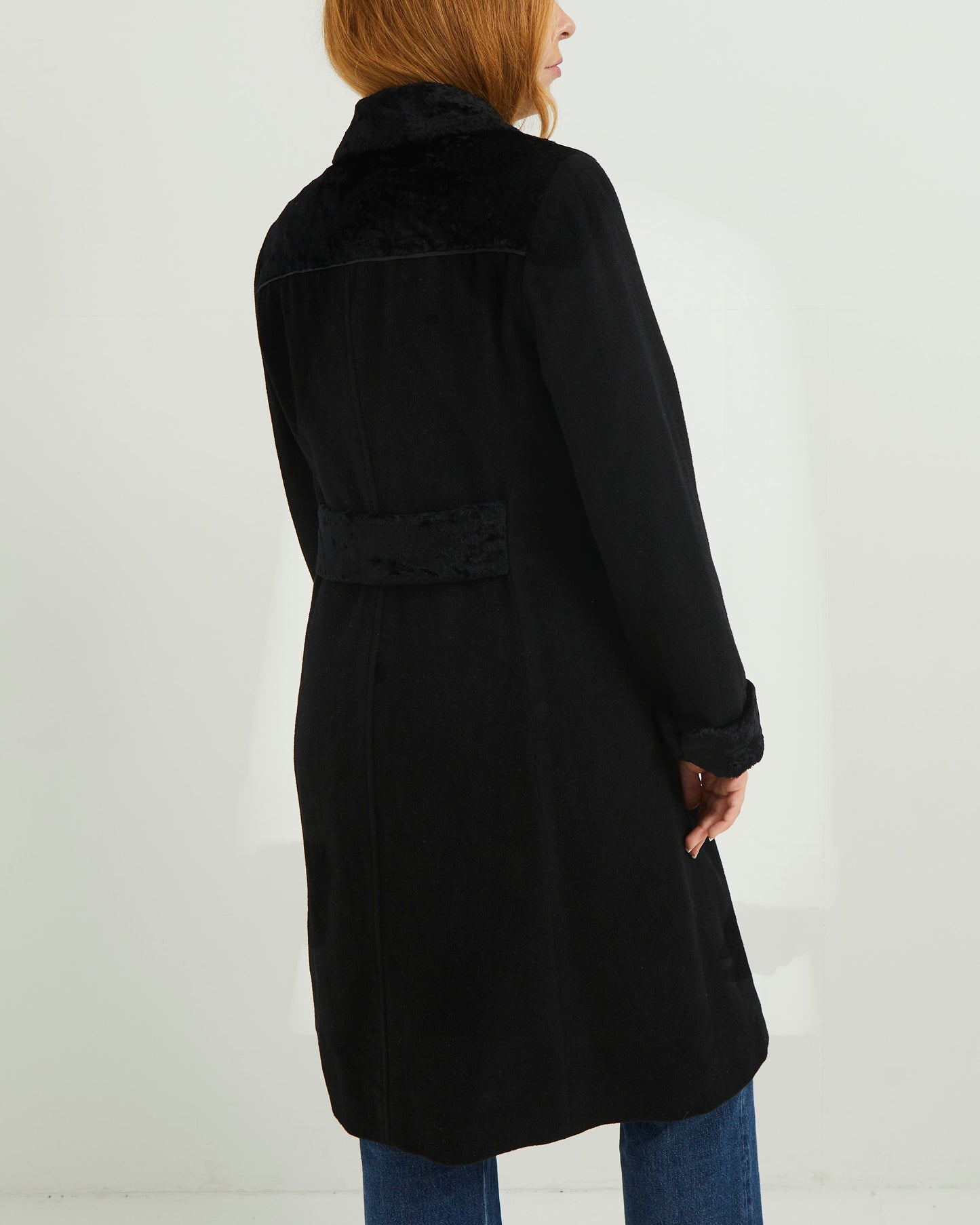 90s Black Wool Coat by " PREGIO"