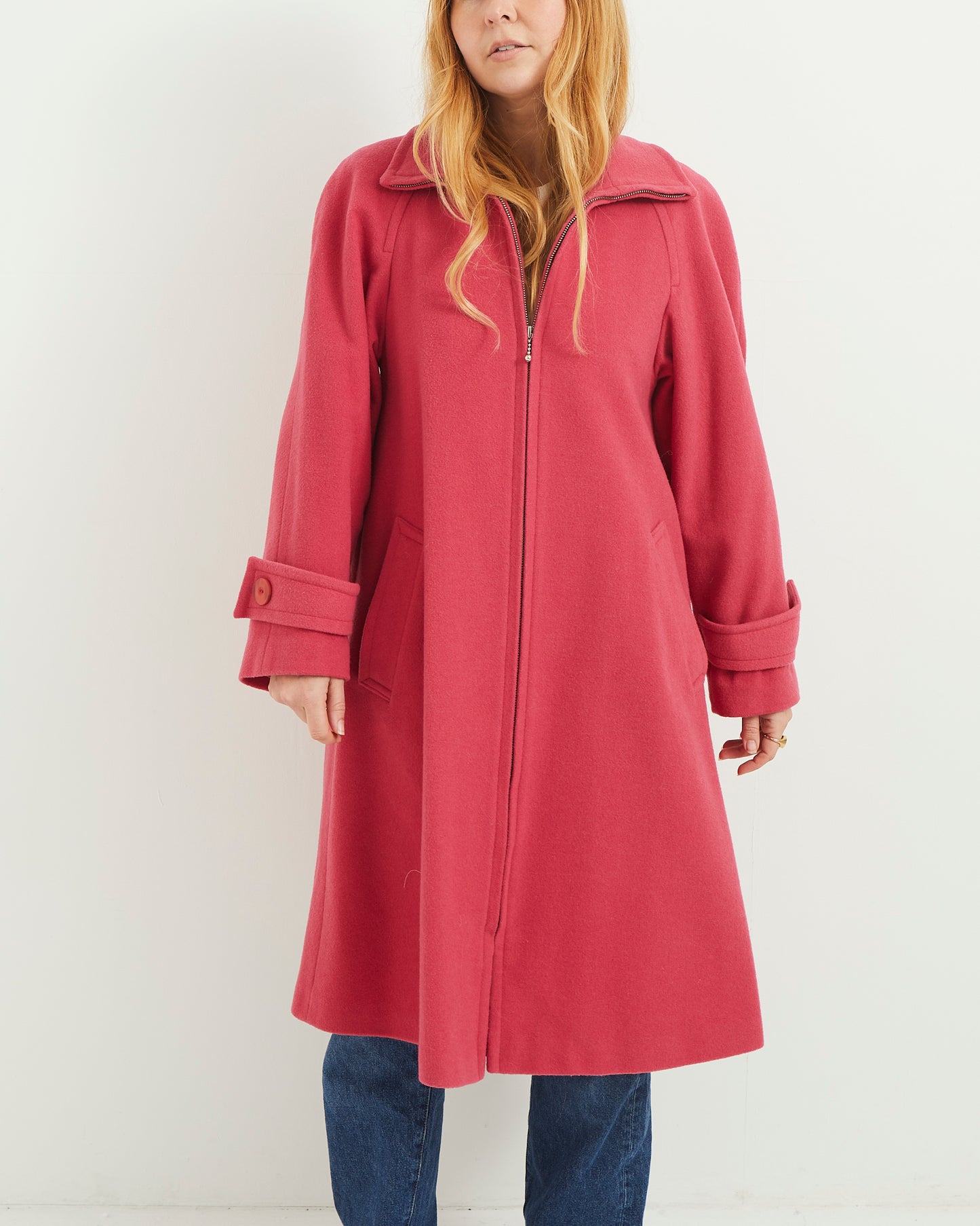 Hot Pink Swing Coat