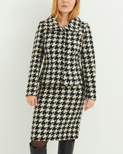 Black and White Houndstooth co-ord - Suit