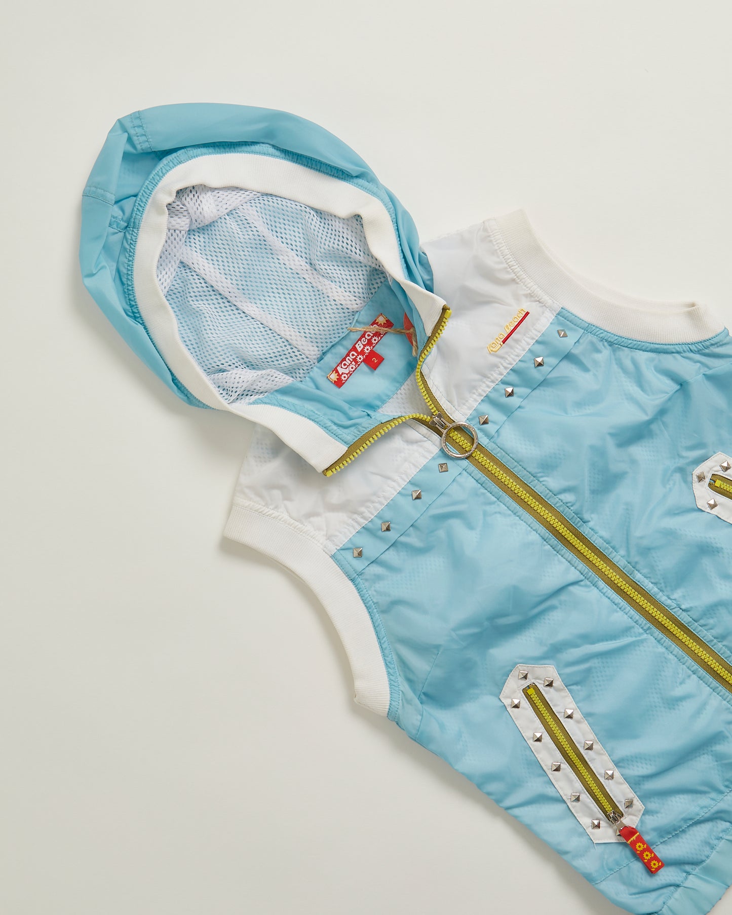 Blue and white Zip up Kanna Beach sport style Gillet