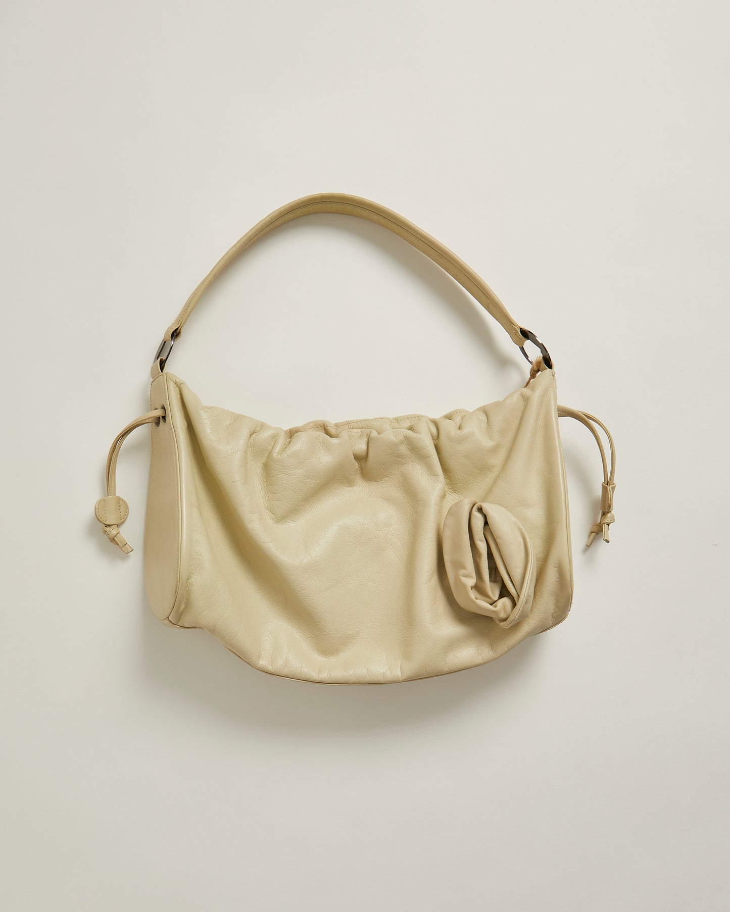 Cream 90s rose handbag