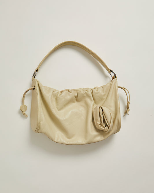 Cream 90s rose handbag