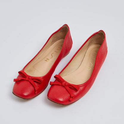 Red Ballett Flats