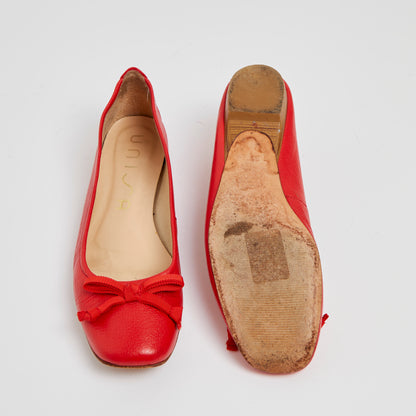 Red Ballett Flats