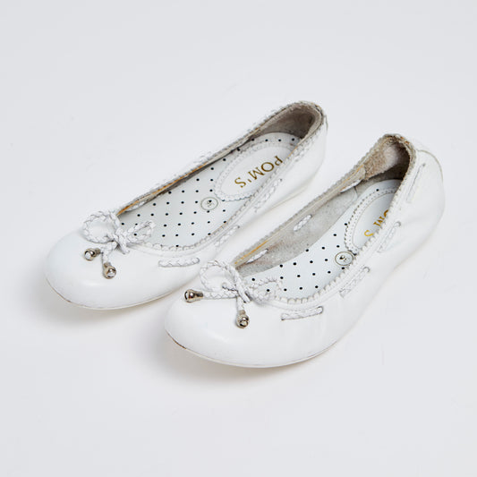 White Ballet Pumps