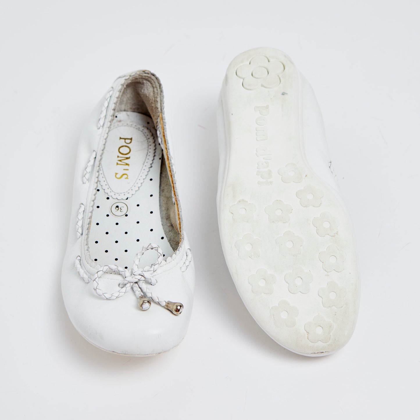 White Ballet Pumps