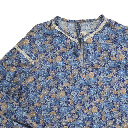 Lori - in Blue Floral Print (M)