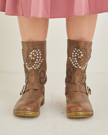 Brown Lumberjack Boots