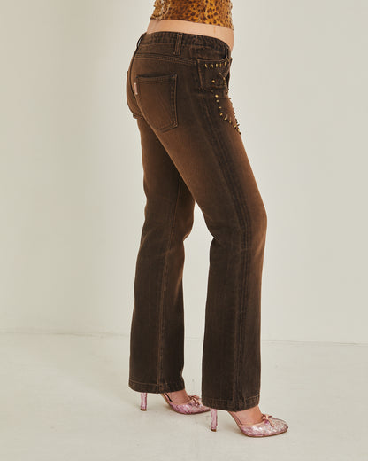 Brown Fade Italian Jeans