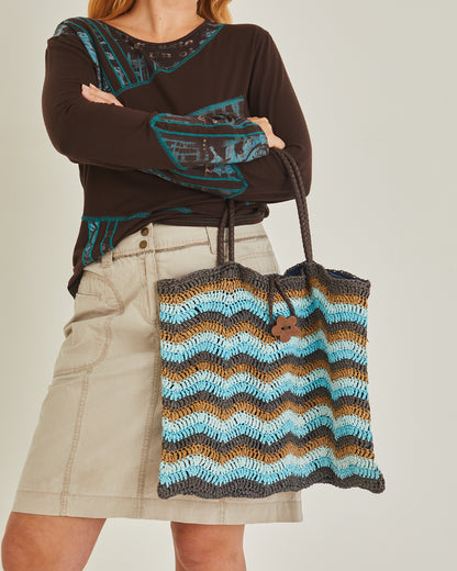 Raffia shoulder bag