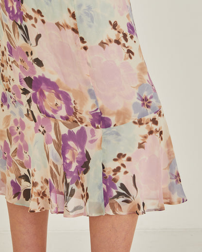 Silk Minuet Midi Skirt