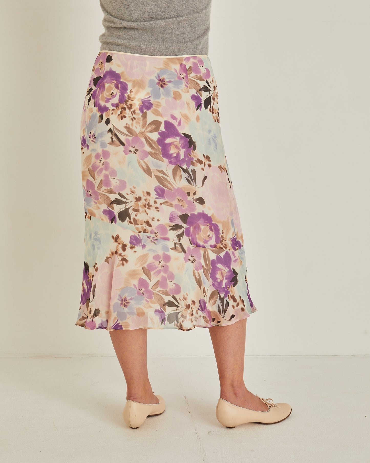 Silk Minuet Midi Skirt