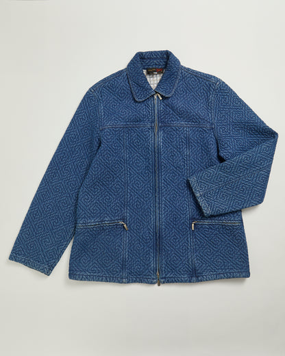 Denim Stitch zip up jacket by Stephen Y