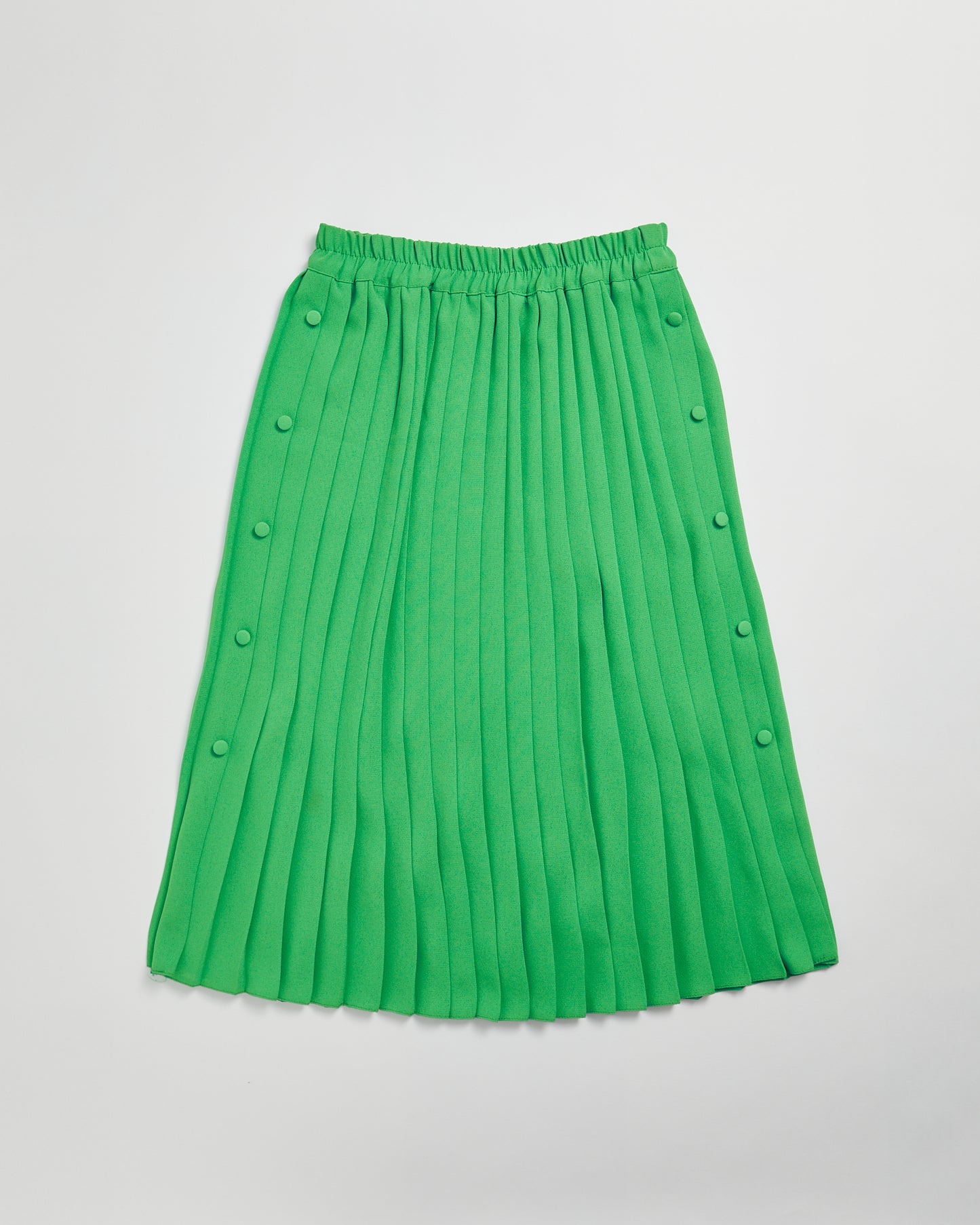 ' BRAT 'Green button midi skirt - Stephen Made in England