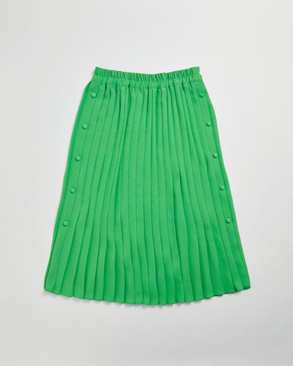 ' BRAT 'Green button midi skirt - Stephen Made in England