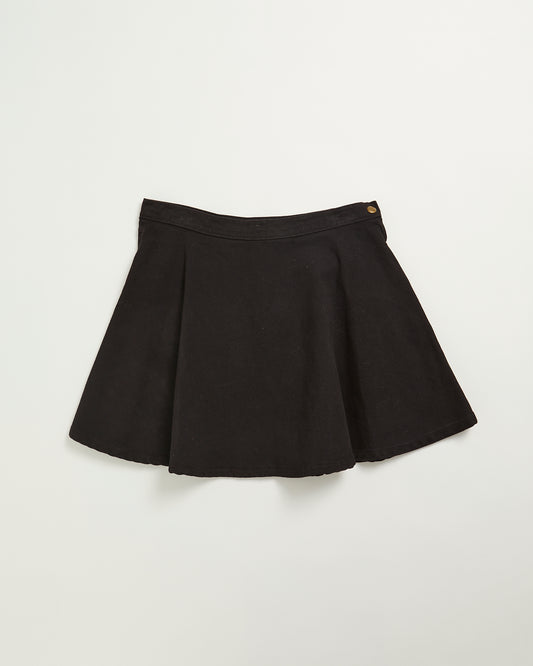 American Apparel Black Denimn Skate skirt - Made in USA