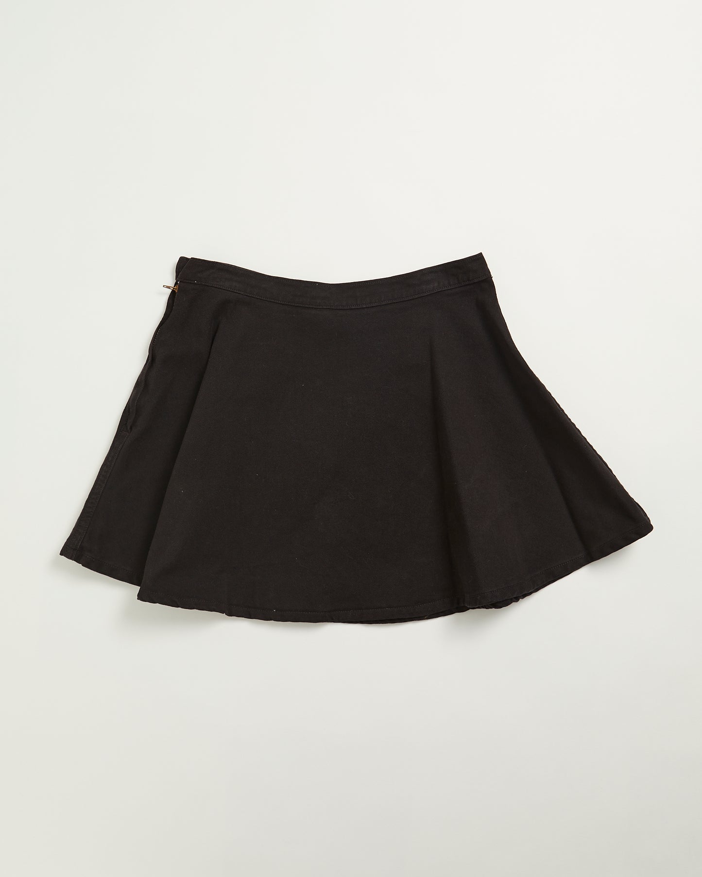 American Apparel Black Denimn Skate skirt - Made in USA