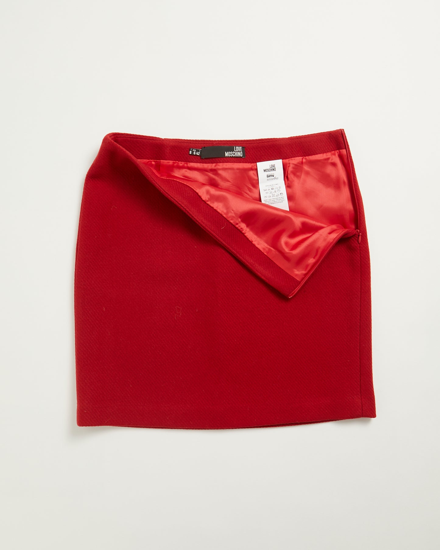 Love Moschino red mini skirt