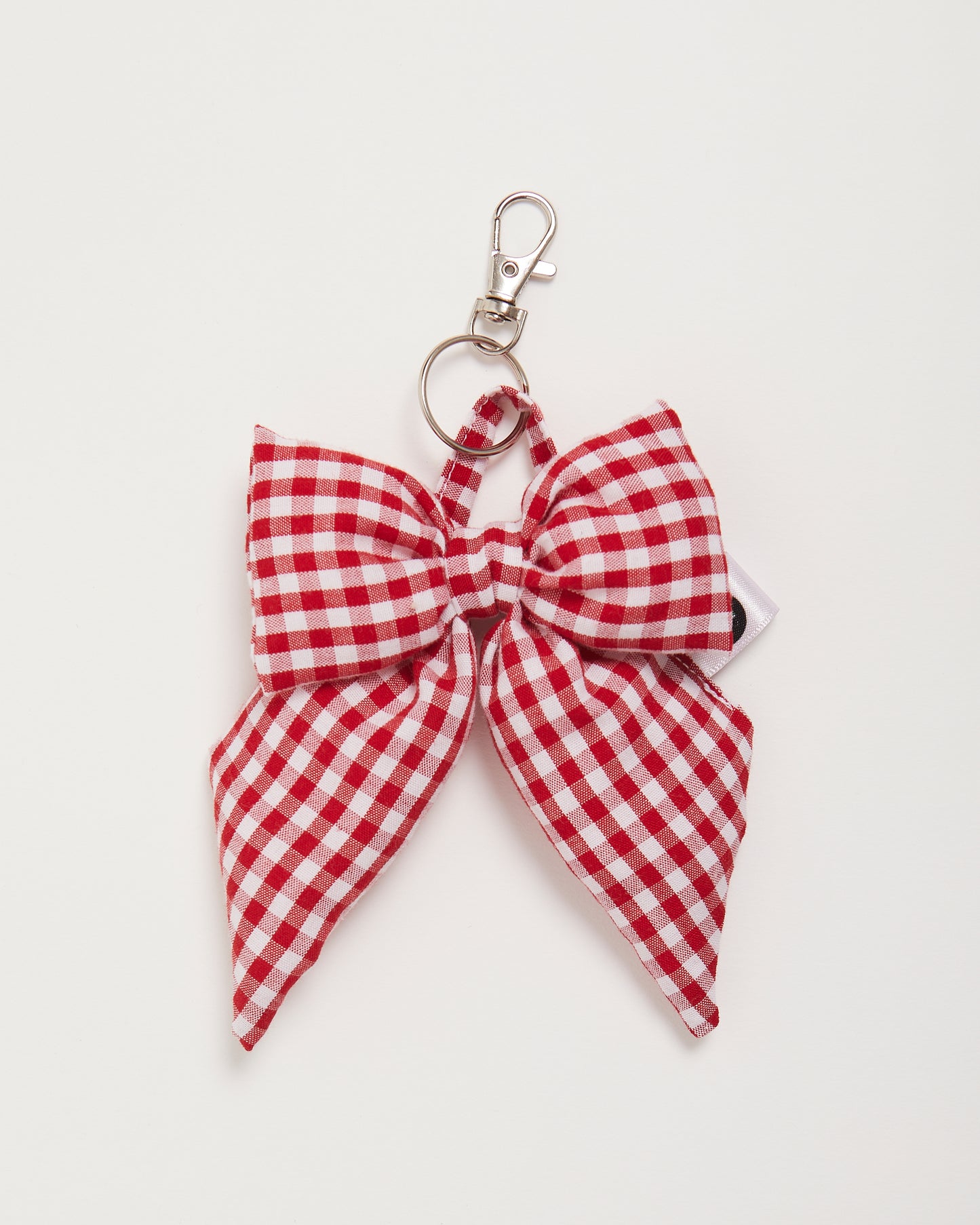 Red Gingham Bow Charm