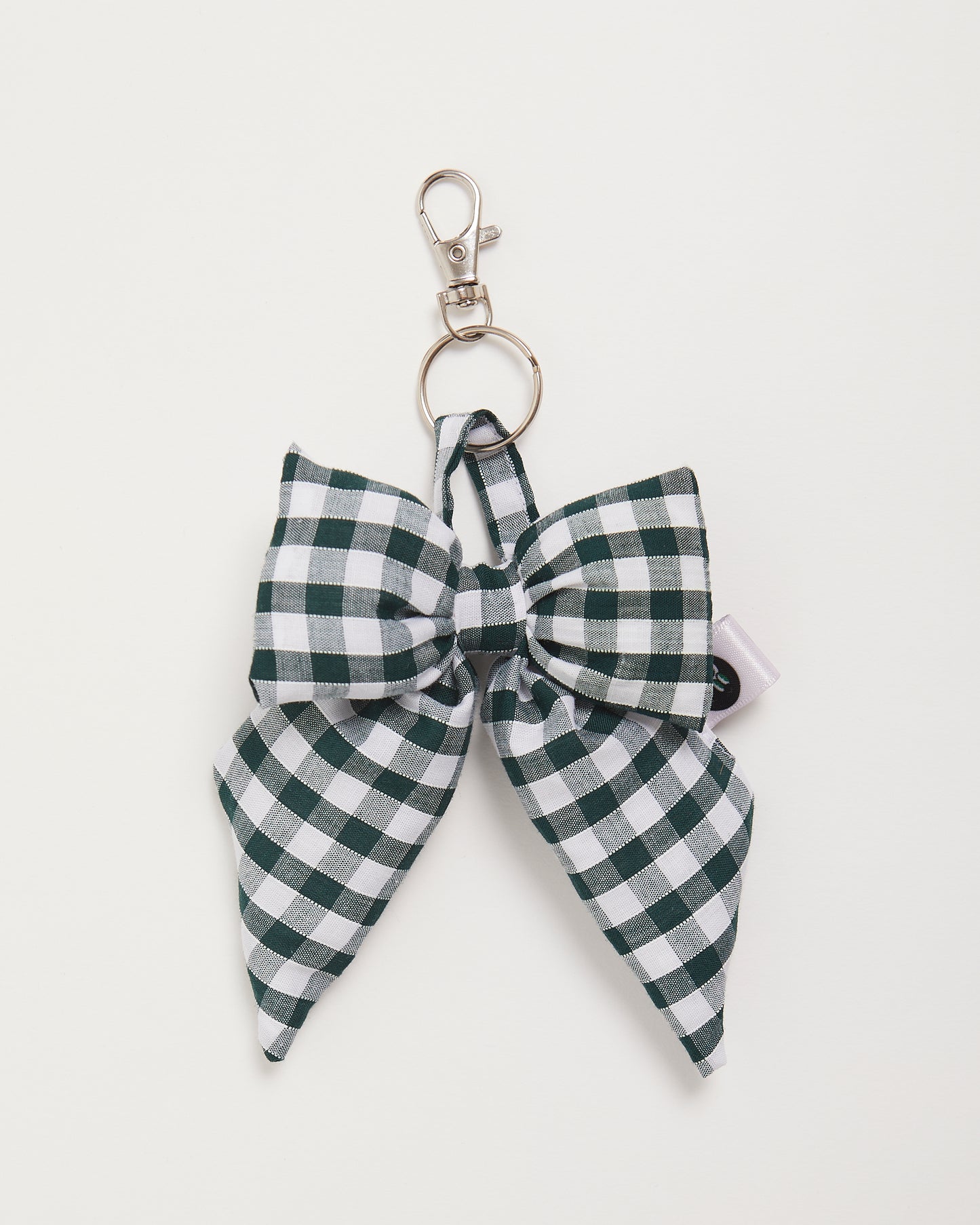 Bottle Green Gingham Bow