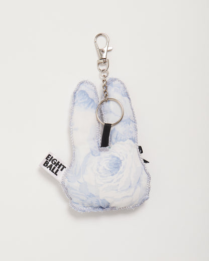 Blue Floral "Bonnie"  Bunny Bag Charm