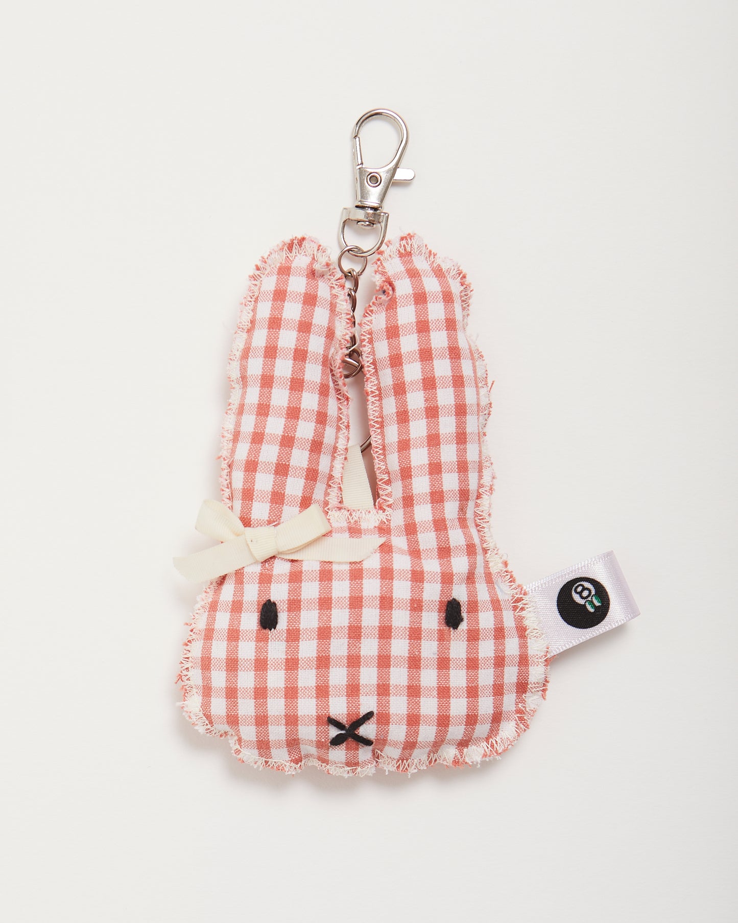 Pink Gingham "Bonnie" Bunny Bag Charm