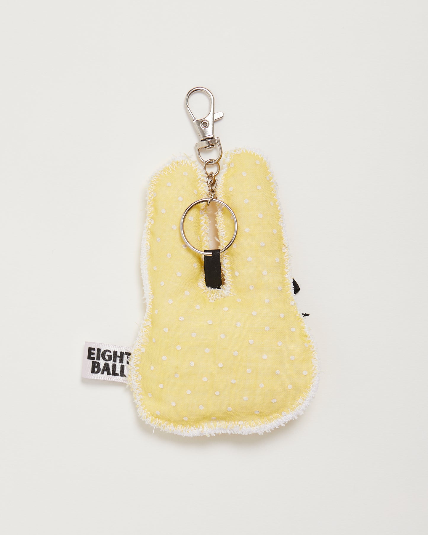 Butter Yellow Polka Dot "Bonnie" Bunny Bag Charm