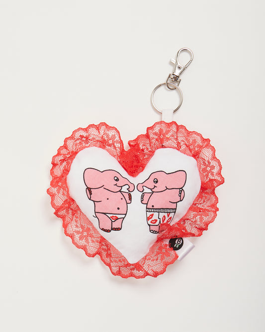 "Big Love" Elephant Heart Bag Charm