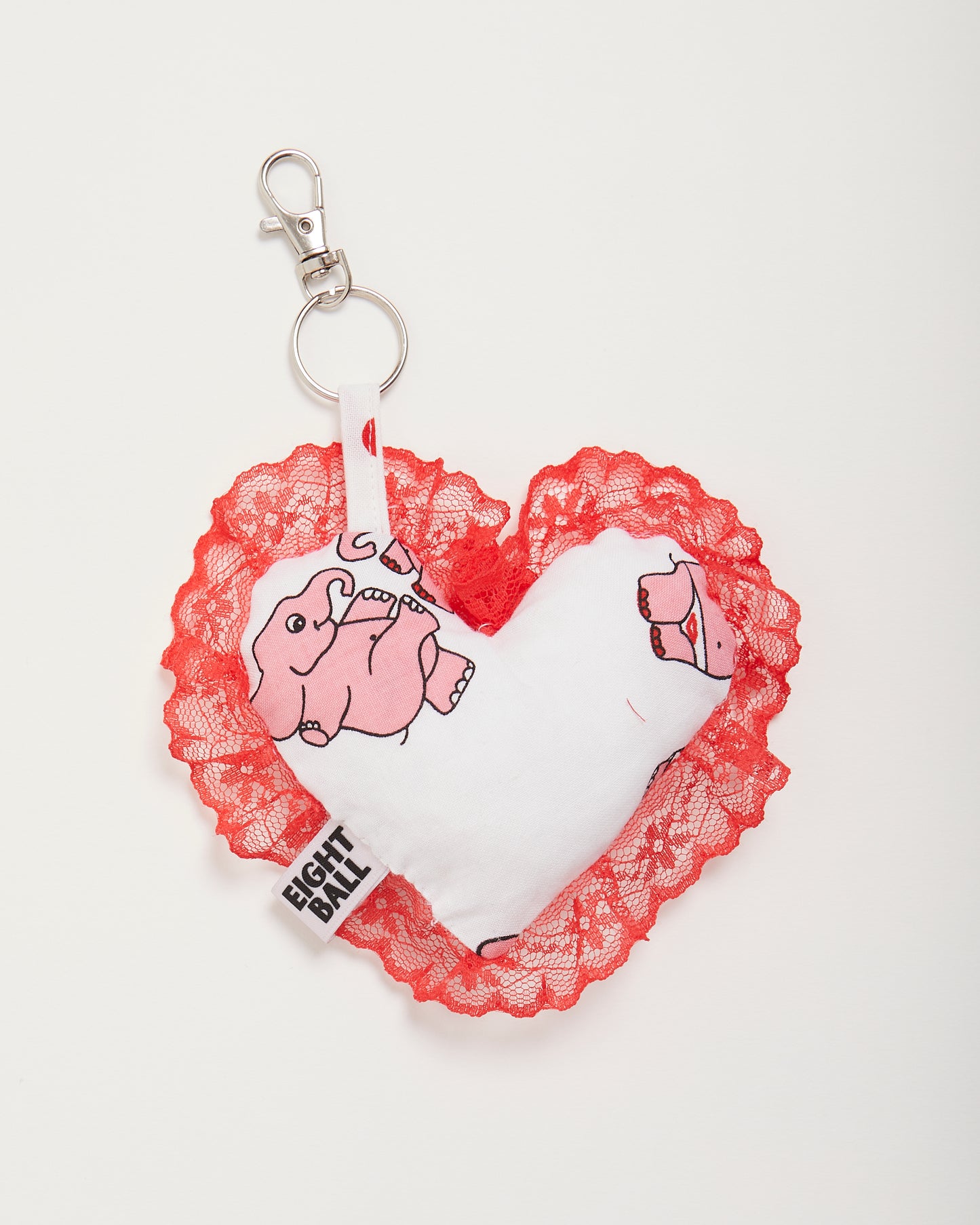 "Big Love" Elephant Heart Bag Charm