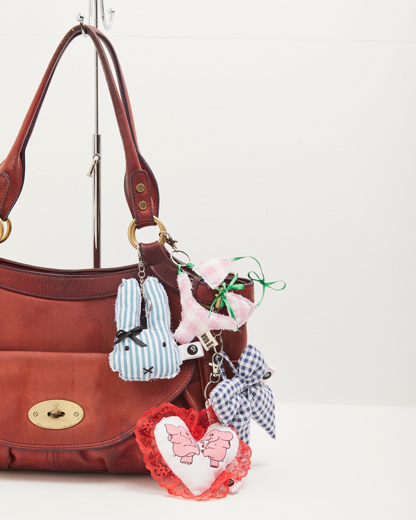 "Big Love" Elephant Heart Bag Charm