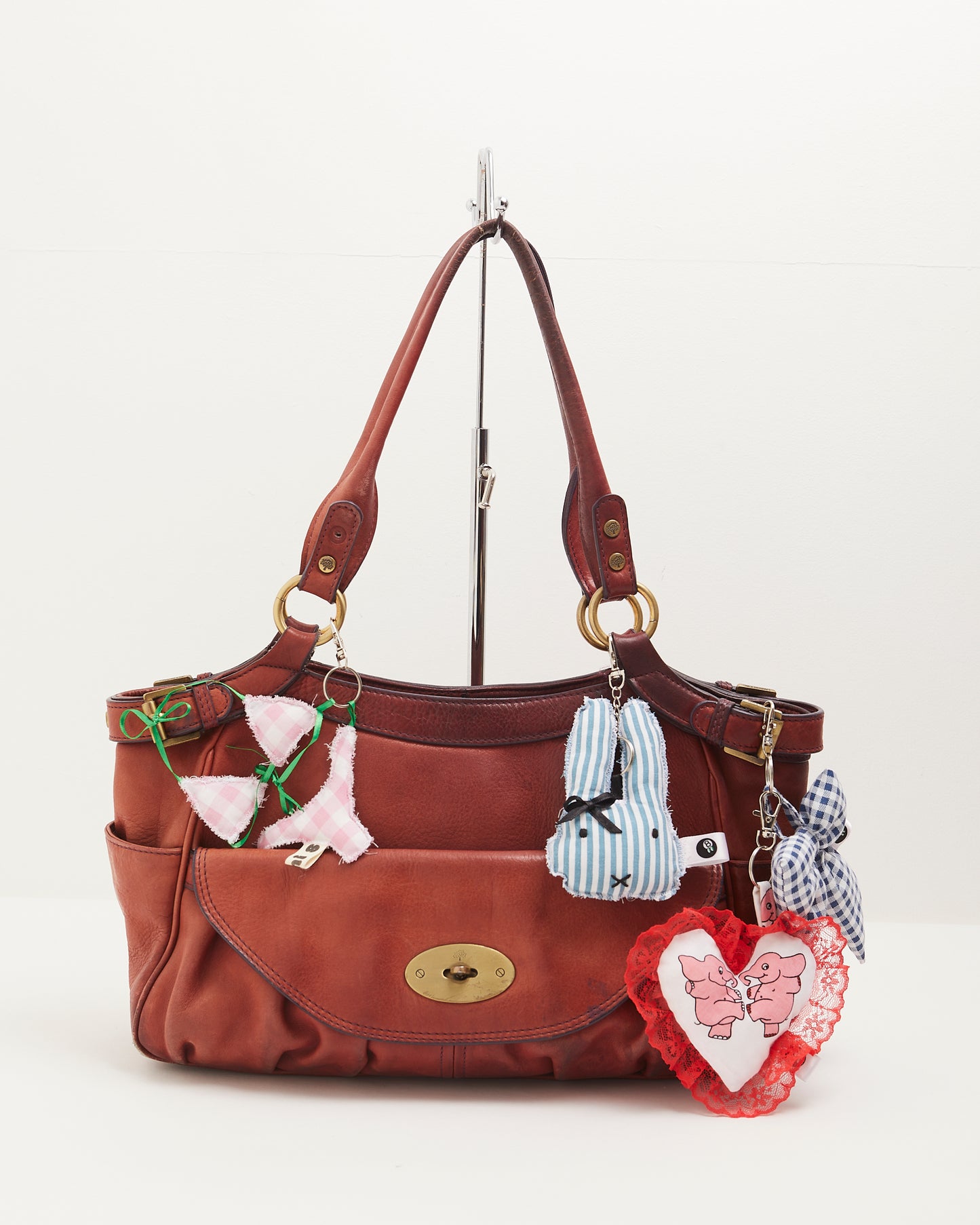 "Big Love" Elephant Heart Bag Charm