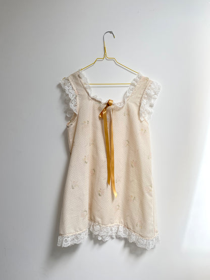 Lana Dress in Cream Ditsy Floral