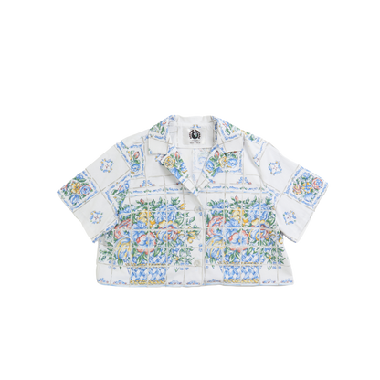 Claude Shirt in Lisbon tile