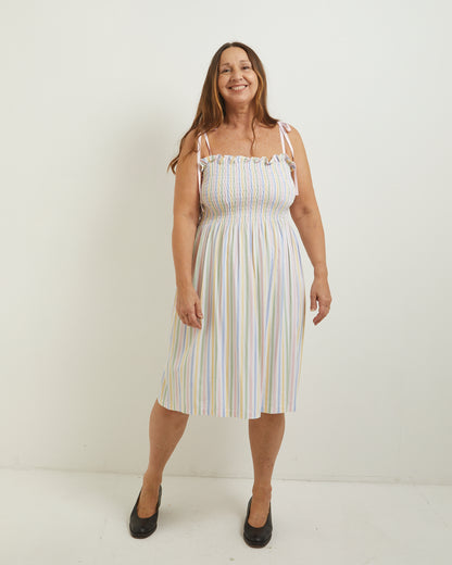 Ray - Sundress in candy stripe