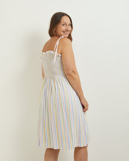 Ray - Sundress in candy stripe