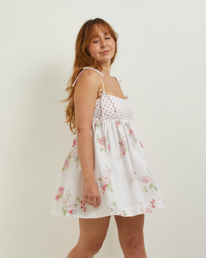 Darcy Dress in Floral and Polka dot - 10