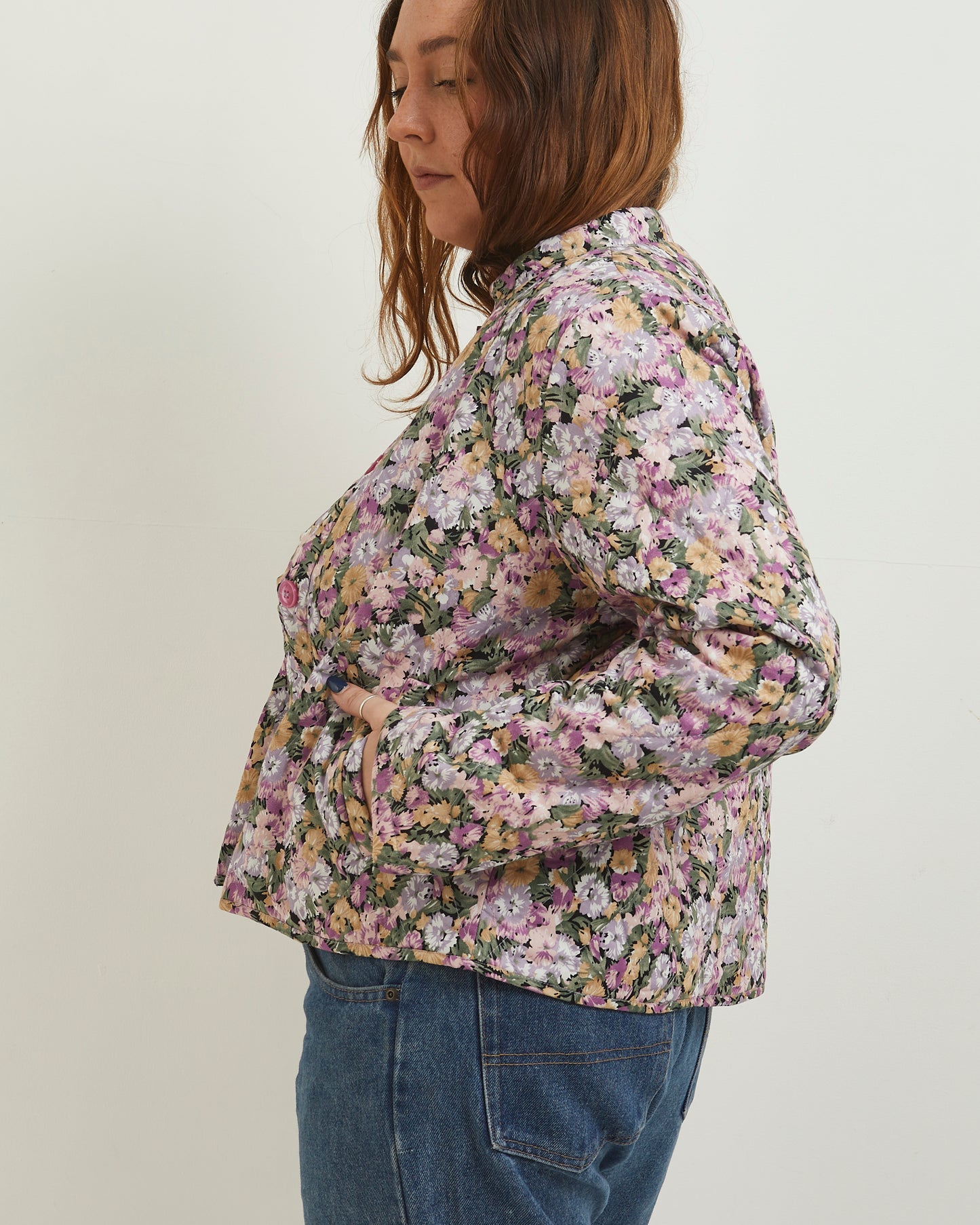 Lilac floral quiltet jacket Lollys laundry