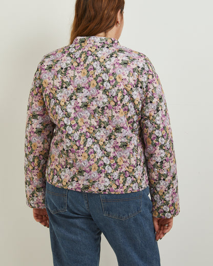 Lilac floral quiltet jacket Lollys laundry