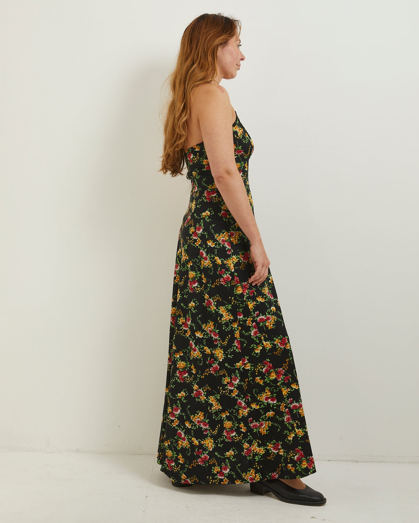 70's Halter neck maxi dress