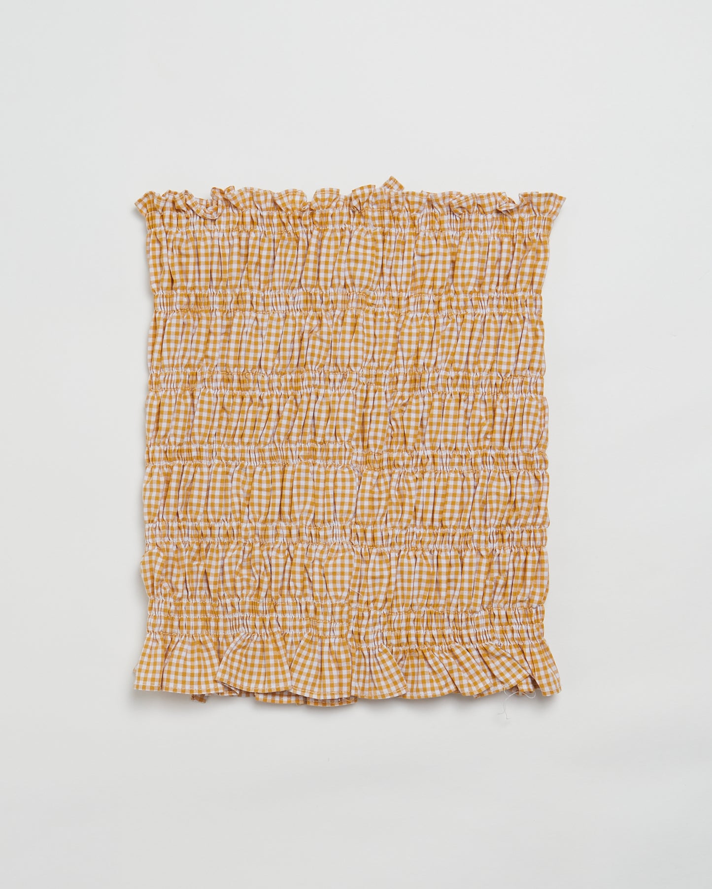 Bestsy top in apricot gingham