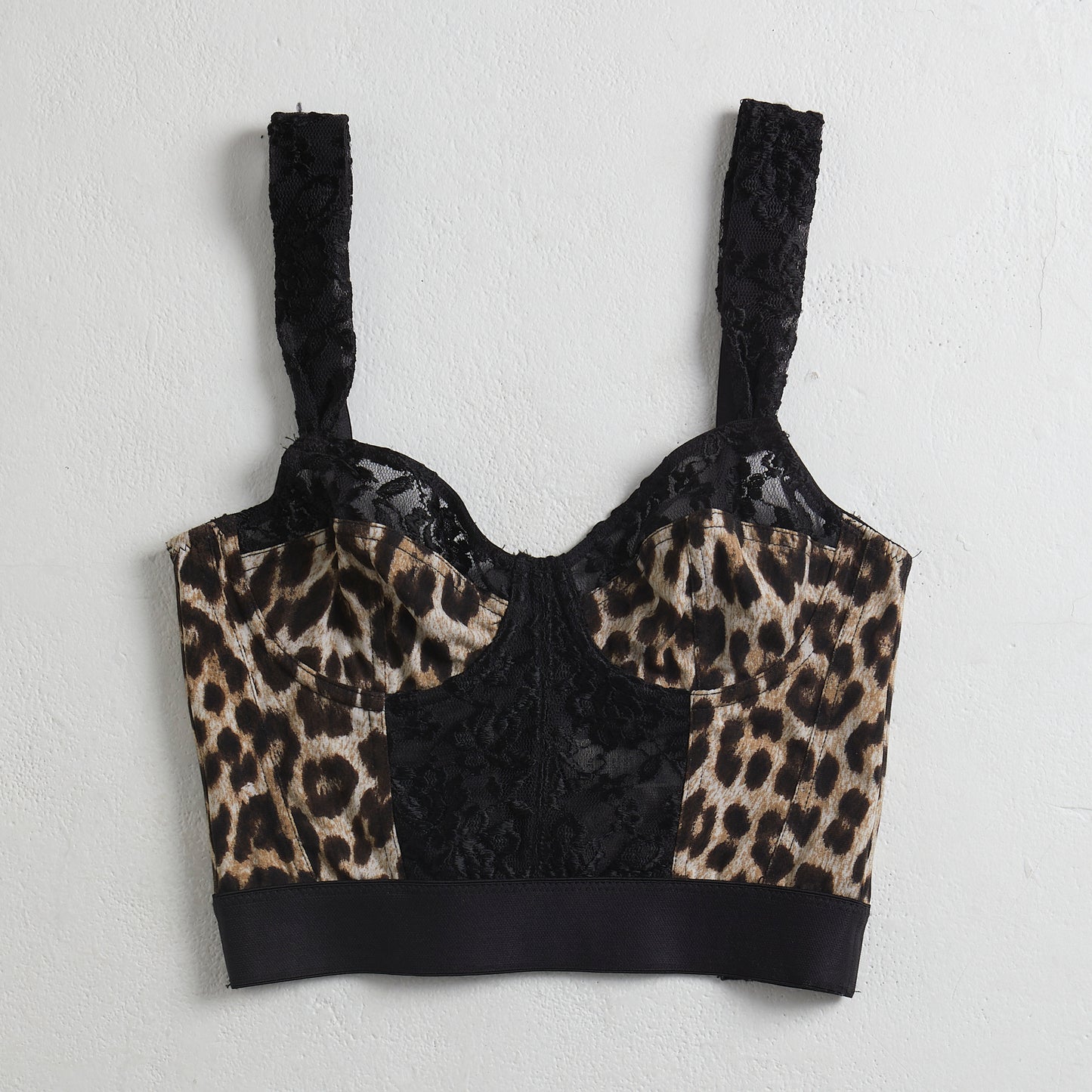 Leopard and black lace bralette Topshop - 8