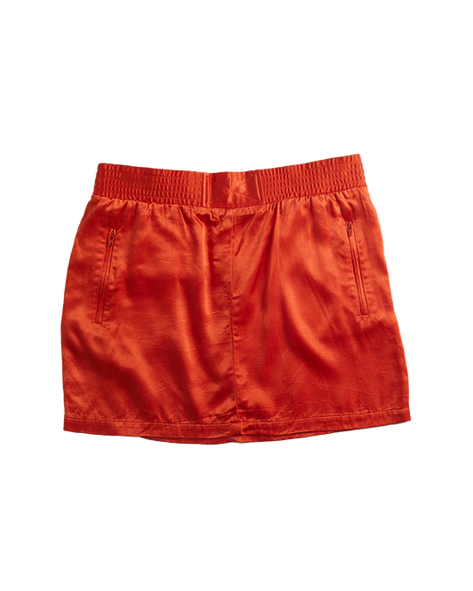 Orange Jospeh designer mini skirt