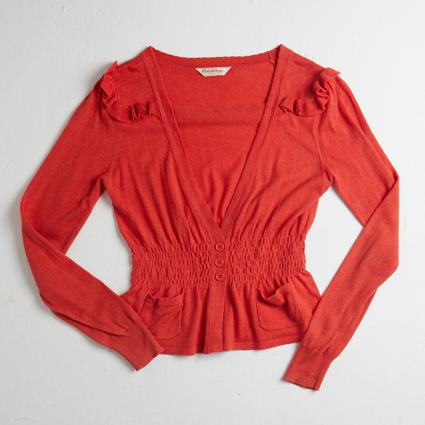 Red coquette Miss Selfridge cardigan - 10