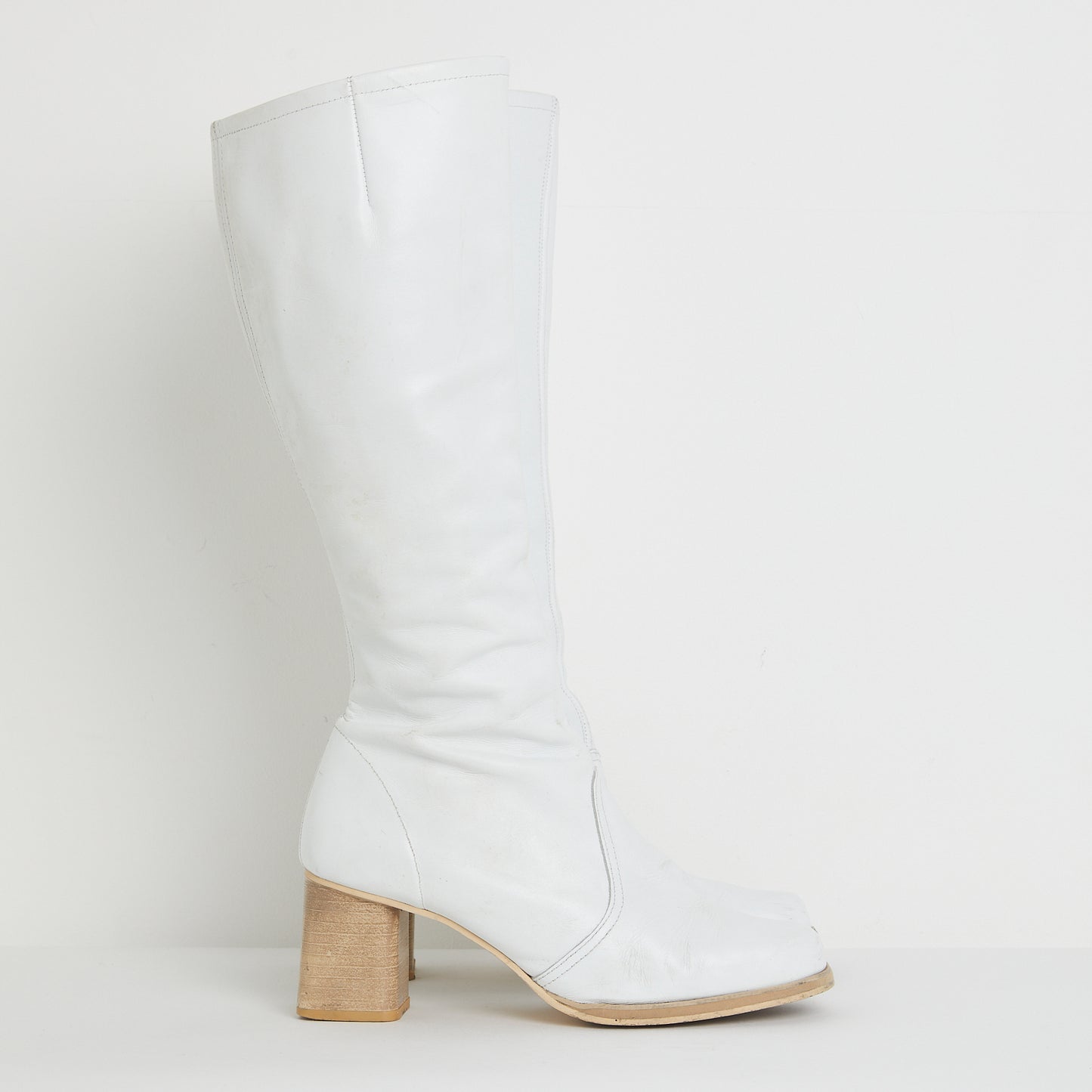 White 'Electra' 90s Go Go Boot