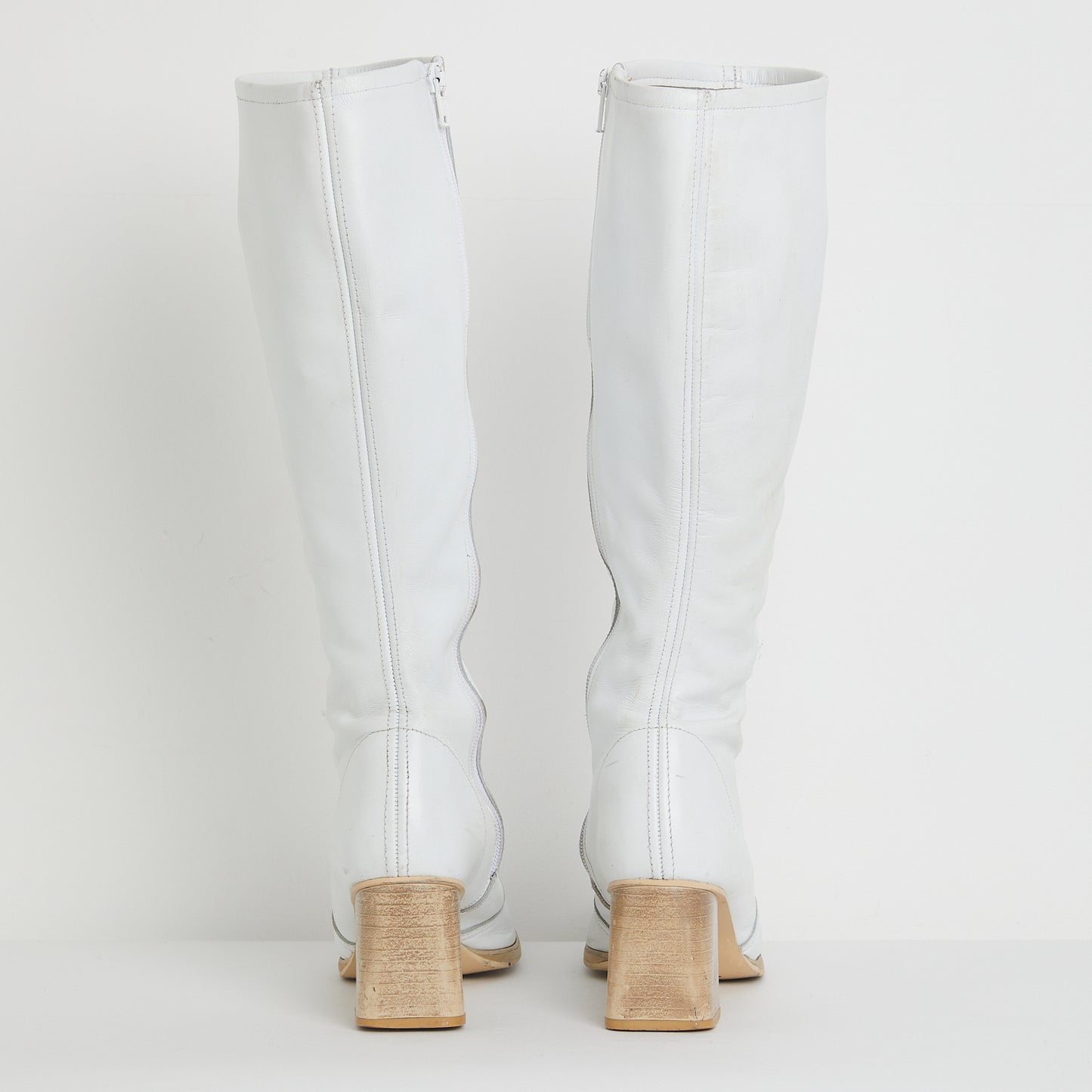 White 'Electra' 90s Go Go Boot